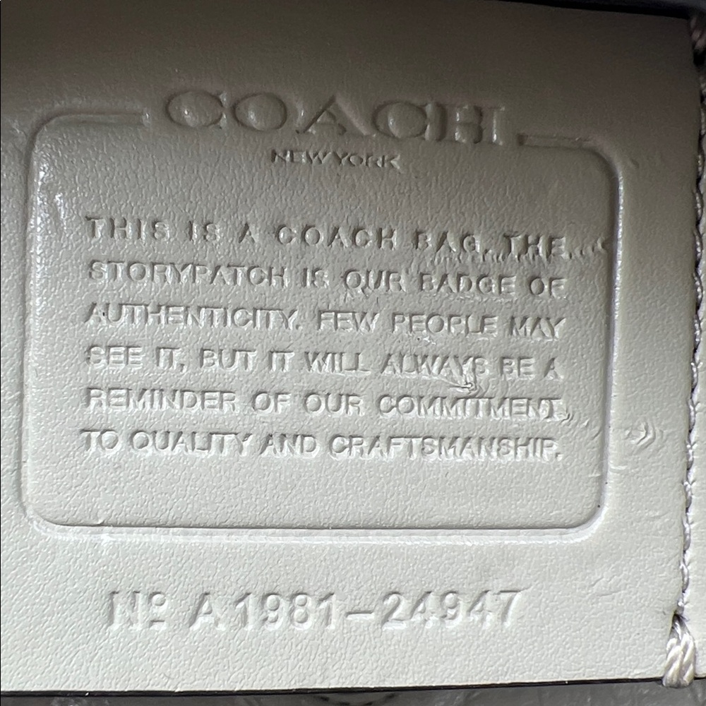 Coach 2019 Light Blue Shoulder Bag with Floral Scarf - Picture 15 of 15